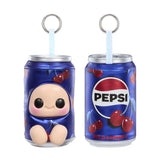 Hyojo x Pepsi Wild Cherry plush keychain front and back