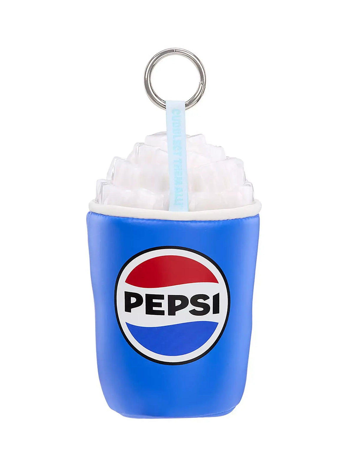 Hyojo Pepsi ice cup keychain rear view with Pepsi logo