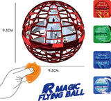 IR Magic Flying Ball size diagram with hand-controlled remote