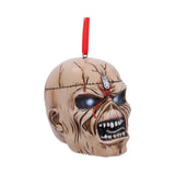 Front angled view of the Iron Maiden Eddie Christmas ornament