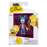 Itchy The Simpsons mini figure holding club accessory
