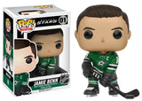 Jamie Benn Funko Pop #01 with Dallas Stars display box.