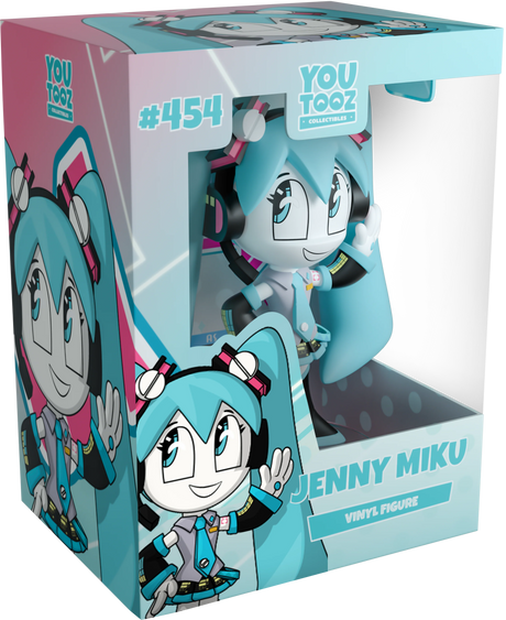 Jenny Miku Youtooz vinyl figure in original Youtooz packaging with character artwork