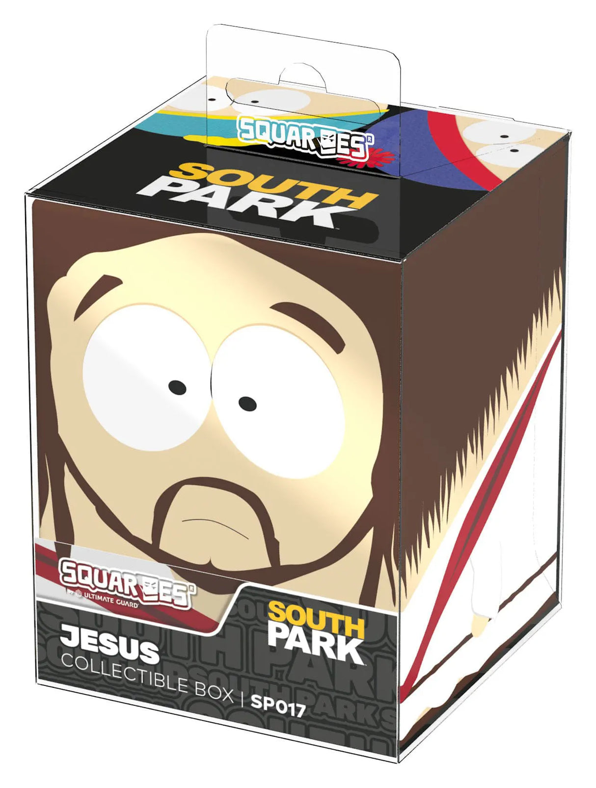 Jesus Squaroes South Park SP017 collectible box by Ultimate Guard in retail packaging.