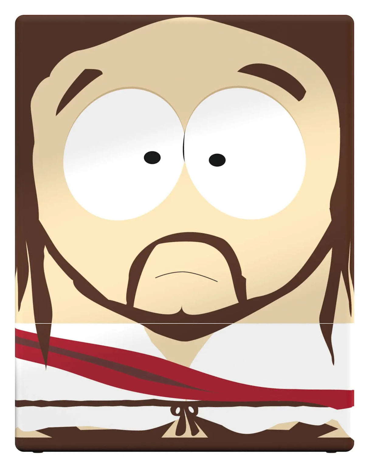 Front design of Jesus Squaroes collectible box featuring South Park’s Jesus character.