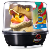 Official TUBBZ packaging of T-Rex duck collectible