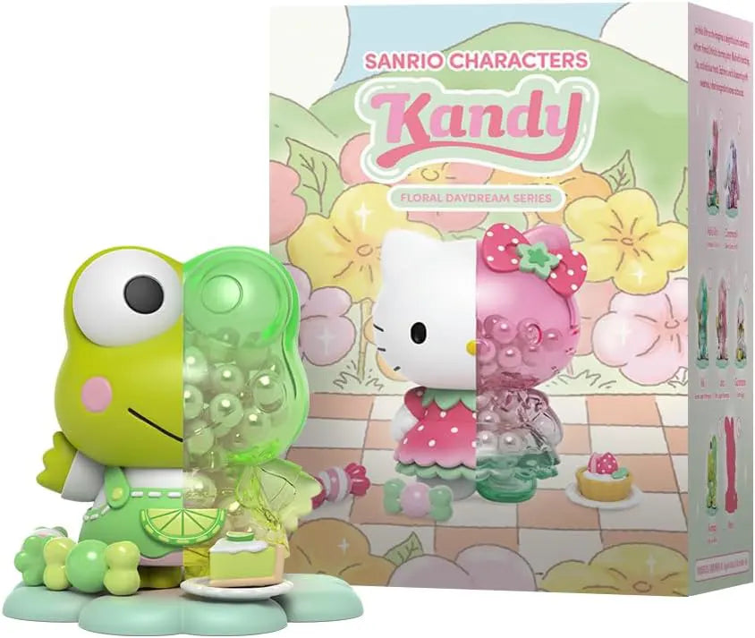 Keroppi holding a lime pie, styled in green from Mighty Jaxx's Floral Daydream Series.