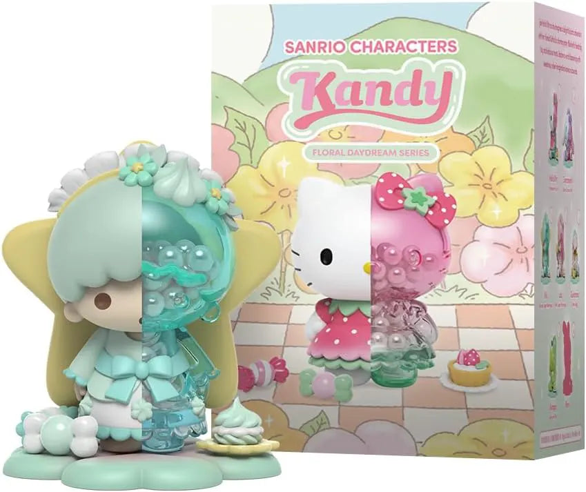 Kiki with mint and yellow details from the Sanrio Kandy Floral Daydream figure line.