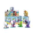 Complete display of Kandy: Sanrio Sea Breeze Series showing all collectible figures like Hello Kitty, Keroppi, and Pochacco on a beach backdrop.