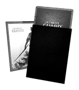 Ultimate Guard Katana Sleeves Standard Size 100 pack in black front packaging