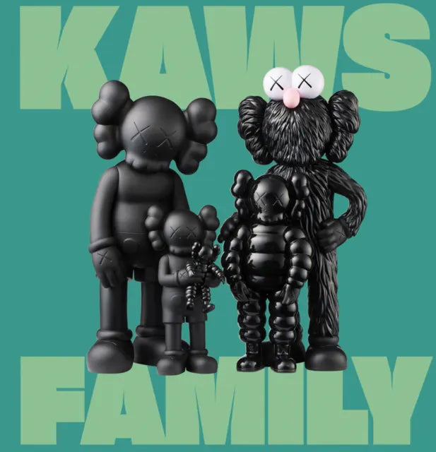 KAWS FAMILY art book featuring KAWS Companion and BFF sculptures on the cover