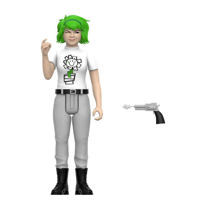 Kerplunk Girl Green Day ReAction Figure with removable smoking gun accessory