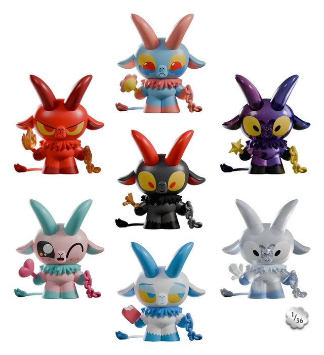 Kid Krampus Blind Box complete collection with six regular figures and rare secret design