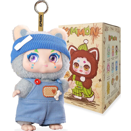 KIMMON I’m MIMON plush figures displayed together in pastel outfits