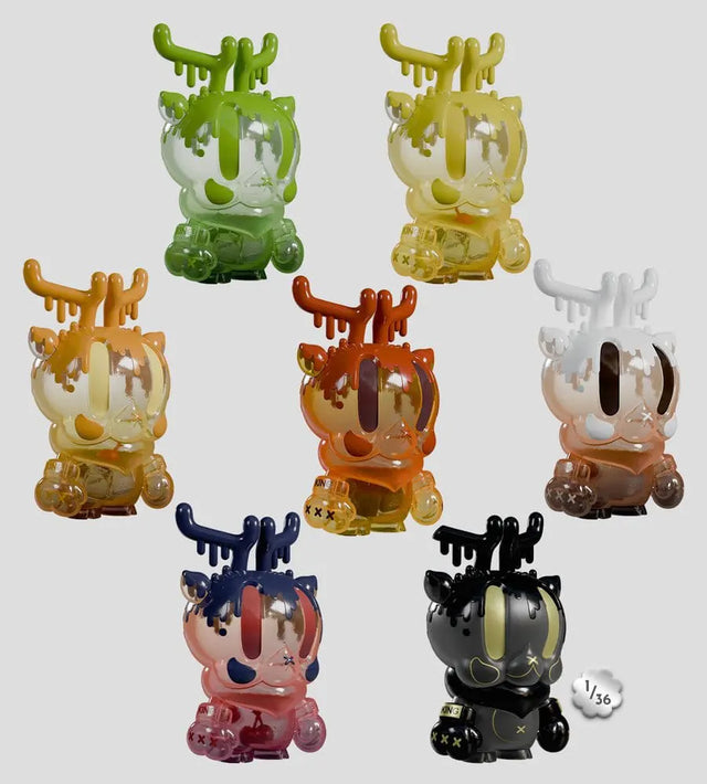 King Deer Distilled Blind Box complete figure collection with seven designs and rare secret figure