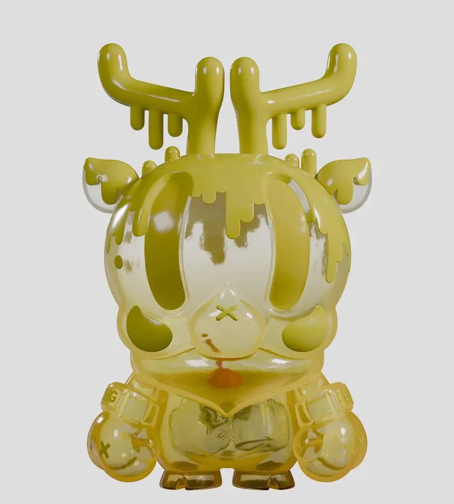 Yellow translucent King Deer Distilled blind box figure