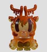 Orange King Deer Distilled translucent designer toy figure