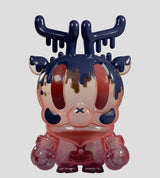 Pink and blue King Deer Distilled translucent collectible figure
