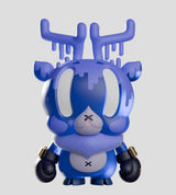 King Deer Round 01 art vinyl figure front view with dripping antlers and boxing gloves