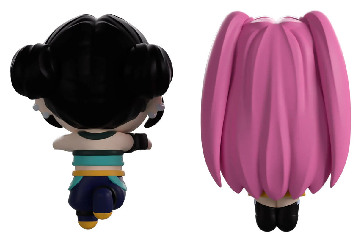 Back view of Mira & Zoey Youtooz Monitor Buddiez figures