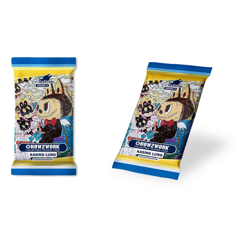 Labubu The Monsters Series 3 Chrome Trading Cards individual foil pack packaging