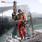 Lance Bean Contra Galuga figure holding rifle on battlefield diorama