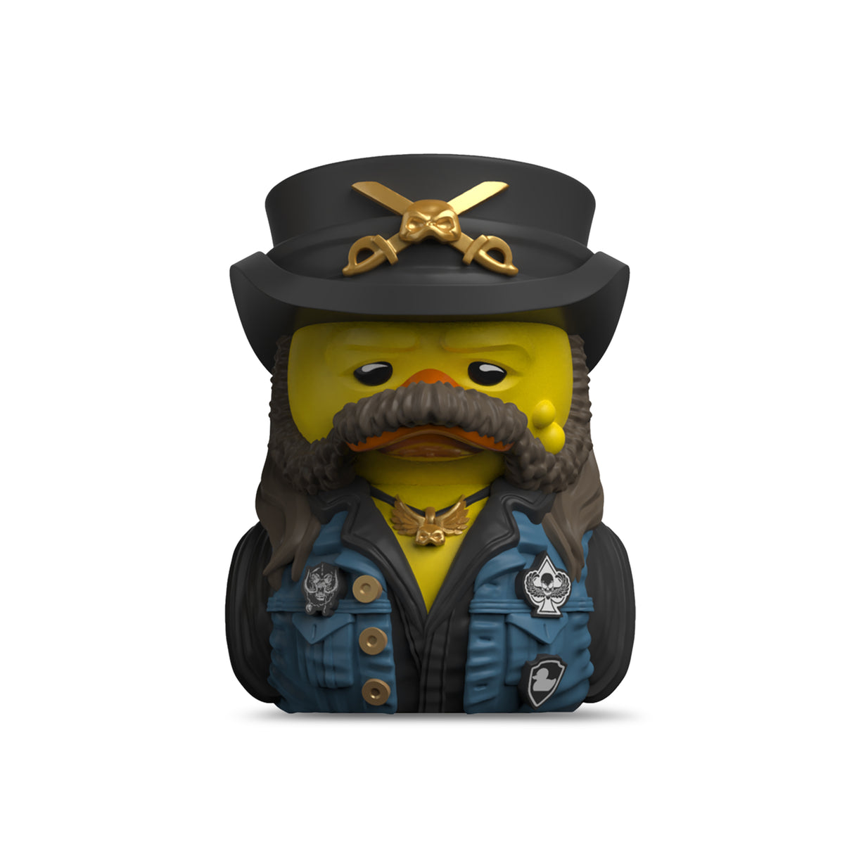 Front view of Lemmy Mini TUBBZ figure with rock outfit