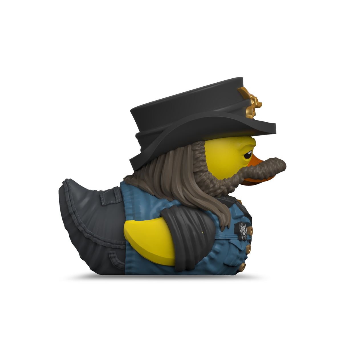 Left side view of Lemmy Mini TUBBZ rubber duck collectible