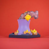 lil meltdown vinyl figure rear angled flames detail