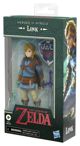 Side angled view of the Link Heroes of Hyrule packaging featuring Link artwork.