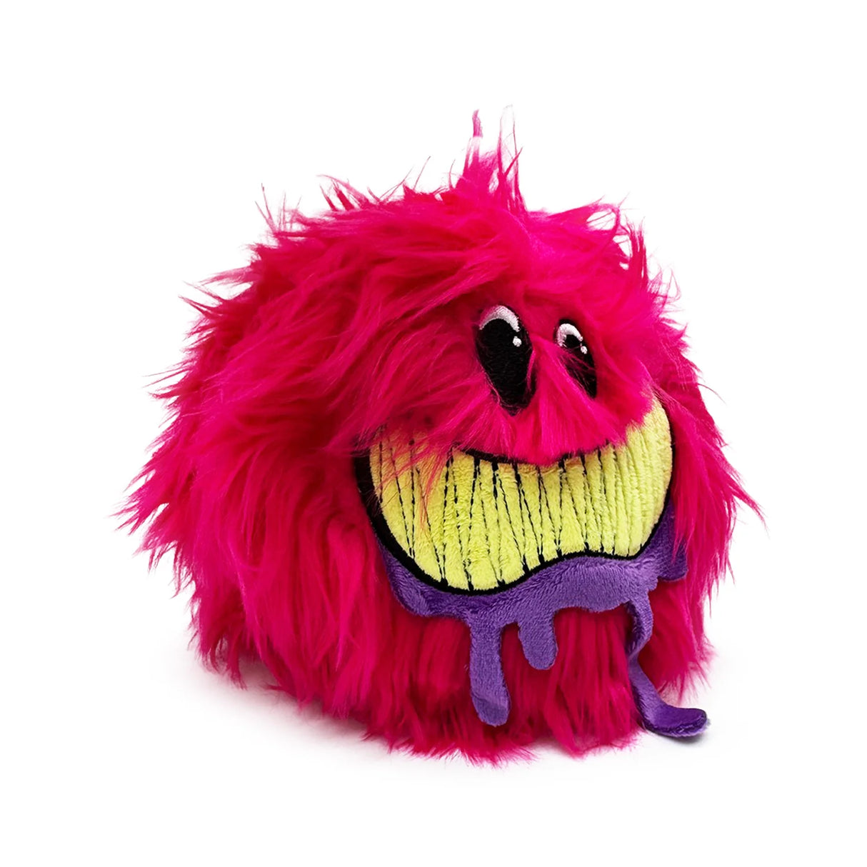 Side angle of Linkin Park Rufus plush showing fuzzy texture