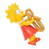 Lisa Simpson figure by Jakks Pacific playing her golden saxophone in a leaning pose.