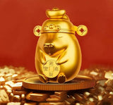 Hidden Wealth Capybara secret gold chase figure holding a lucky fortune coin