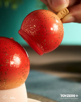 Secret LuLu the Piggy hot pot figure with silver hot pot lid.