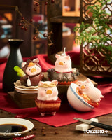 LuLu the Piggy food-themed collection lifestyle display.