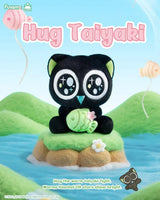 Luo Xiaohei Hug Plush Pendant Series Hug Taiyaki plush keychain holding a green taiyaki fish pastry