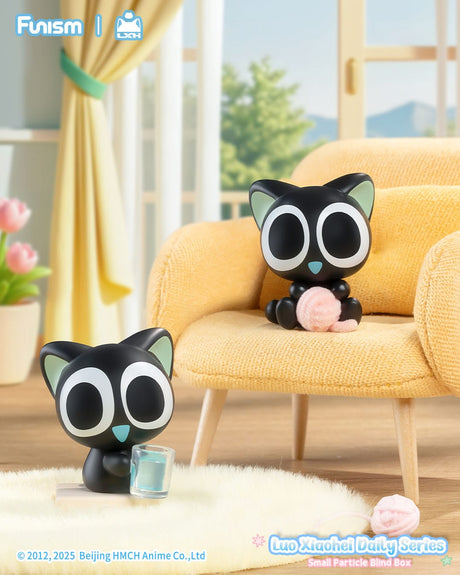 Luo Xiaohei Q Face Series mini figure sitting on sofa scene