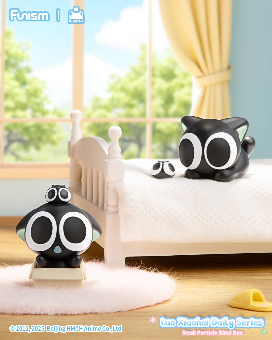 Luo Xiaohei Q Face Series figures in bedroom play scene