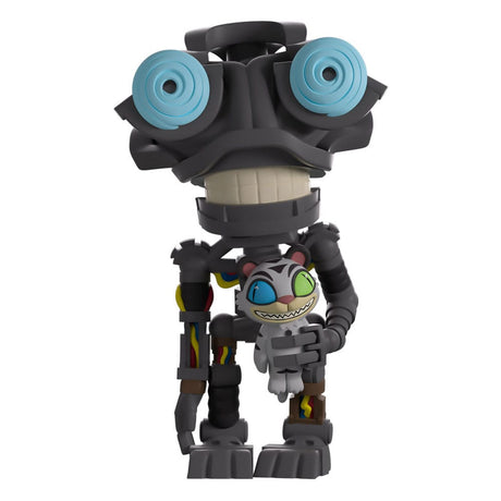 M2 Five Nights at Freddys Youtooz vinyl figure front view with spiral blue eyes and white tiger doll