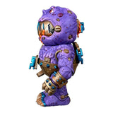 Right angle front pose of Clang Fang toy showcasing giant teeth and spiked limbs