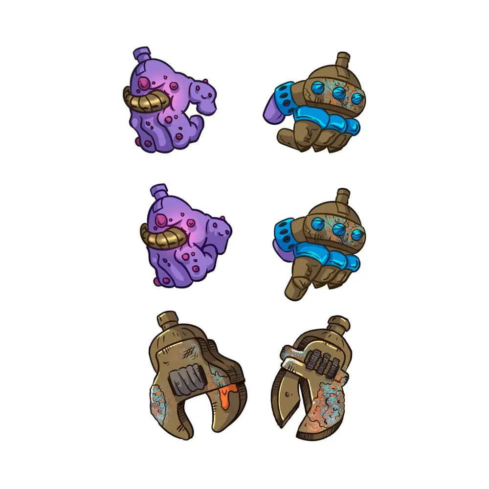 Accessories included with Clang Fang: chainsaw, screwdriver, and wrench