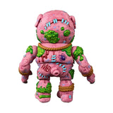Rear view of Swine Sucker figure showing tail, green goo details, and stitched panels.