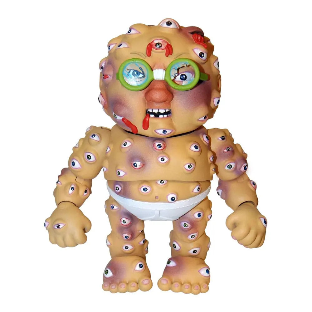 Starin’ Darren action figure covered in eyeballs with green glasses and blood detail