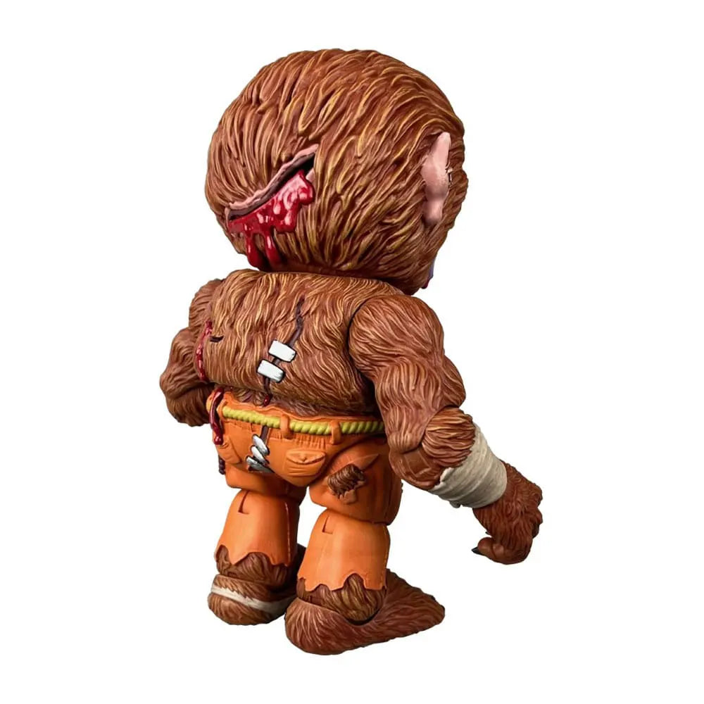 Back view of Madballs Wolf Breath action figure with sculpted fur