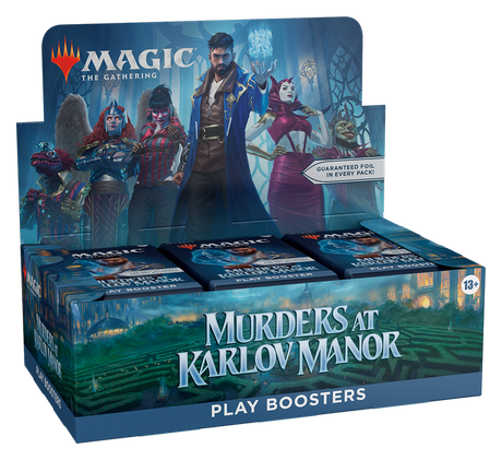 Magic The Gathering Murders at Karlov Manor Play Booster box front view factory sealed