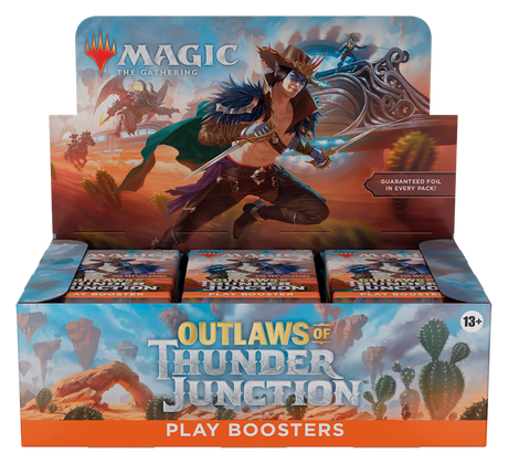 Outlaws of Thunder Junction Magic The Gathering play booster display front view
