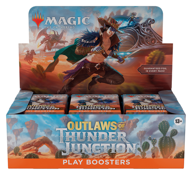 Outlaws of Thunder Junction Magic The Gathering play booster display front view