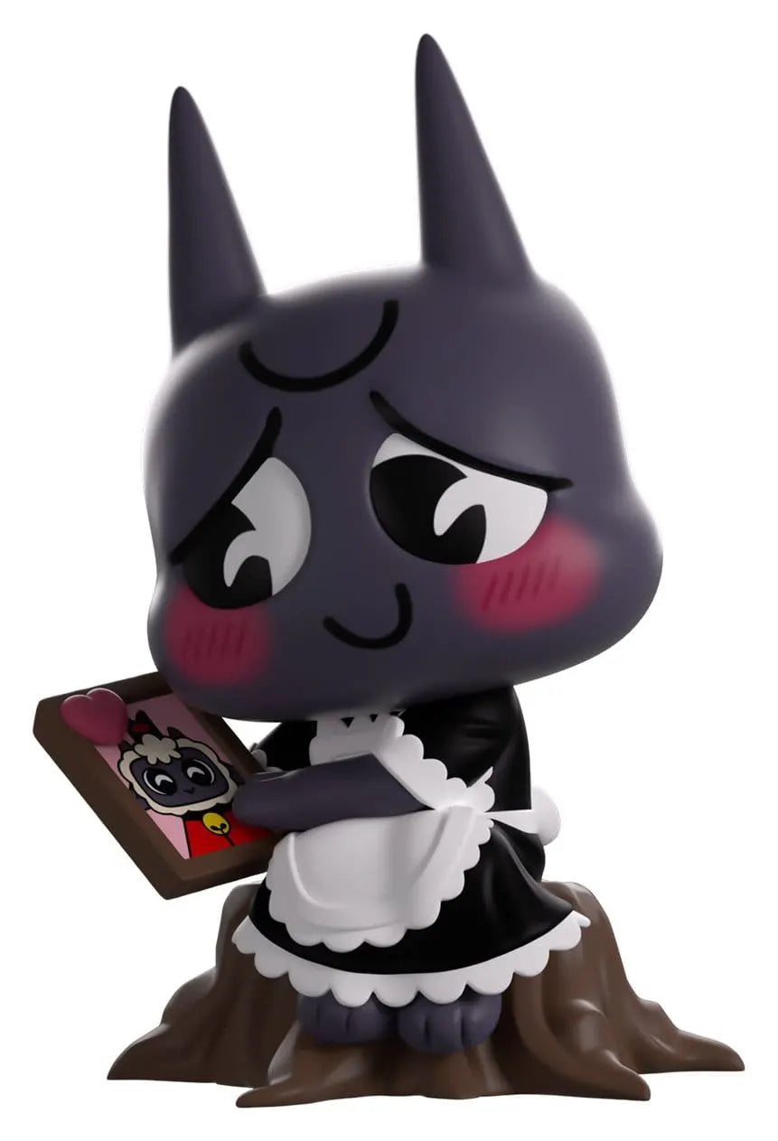 Maid Narinder Cult of the Lamb Youtooz vinyl figure holding a picture of The Lamb