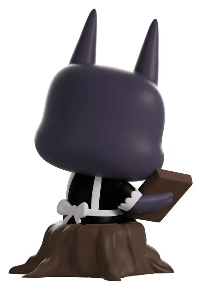 Maid Narinder Cult of the Lamb Youtooz collectible rear side view on wooden stump