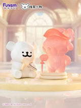 Maltese Cherry Blossoms Series Blind Box Petal Sculptor figure creating a glowing cherry blossom sculpture